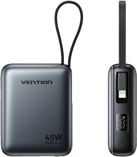 Vention Power Bank 10000mAh 45W Power Delivery / Quick Charge / PPS Γκρι