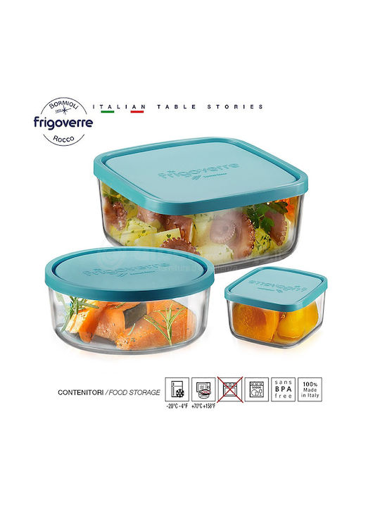 Bormioli Rocco Set Mittagsboxen Glas 3 Stück