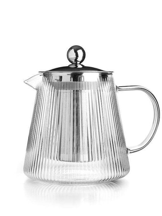 Ibili Glas-Teekanne mit Filter Transparent 1200ml