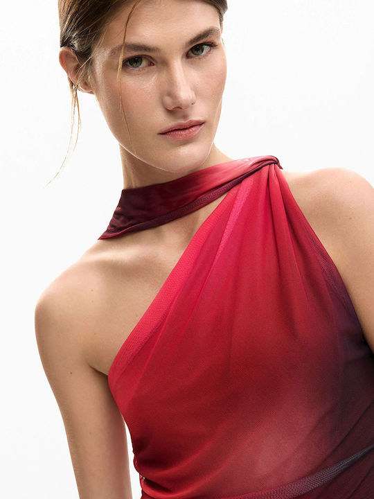 Women's Sleeveless Blouse Neon Pink