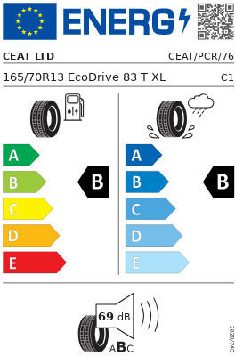 CEAT Drive 165/70R13 83T XL Лятна Автомобилна Гума За Пътнически Автомобил