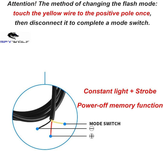 Spywolf First-Class Led Strobe LKW-Volumenleuchten Gelbe 12led 12/24v 6000lm 4 Stück Tc-326