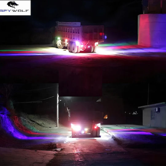 Spywolf First-Class Led Strobe Truck Volume Light Red-Blue 12Led 12/24V 6000Lm Tc-330