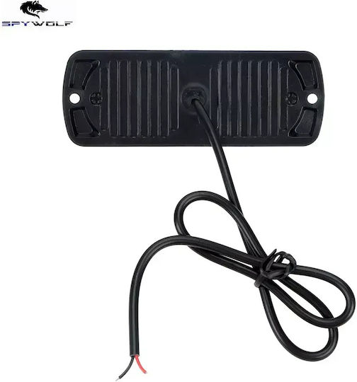 First-class Led Strobe Φαναράκι Όγκου Κόκκινο 12led 12/24v 6000lm 4 Τεμάχια Tc-349