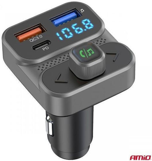 AMiO FM Transmitter Αυτοκινήτου με Type-C