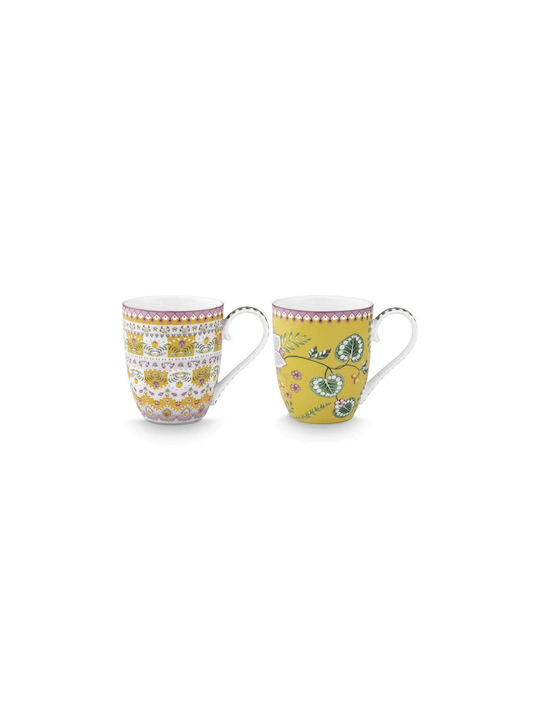 PiP Studio Lily & Lotus Κούπα από Πορσελάνη Πολύχρωμη 450ml