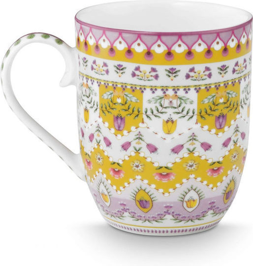 PiP Studio Lily & Lotus Mug Porcelain Multicolour 200ml