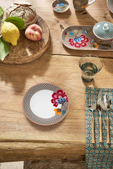PiP Studio Blooming Tales Πιάτο Γλυκού από Πορσελάνη Πολύχρωμο 21cm PiP Studio Blooming Tales Πιάτο Γλυκού από Πορσελάνη Πολύχρωμο 21cm