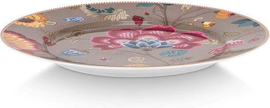 PiP Studio Blooming Tales Πιάτο Ρηχό από Πορσελάνη Πολύχρωμο 32cm