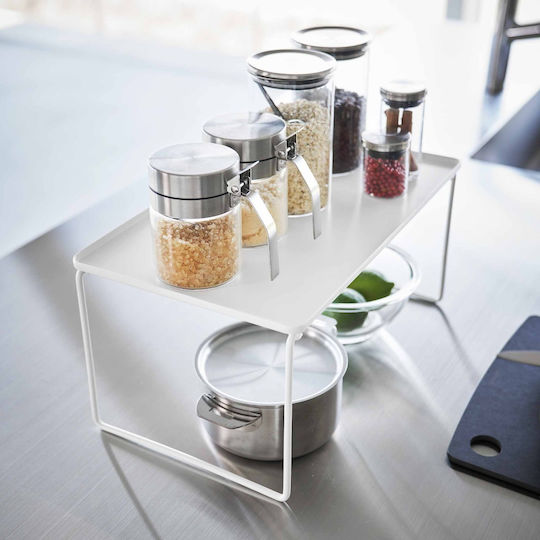 Yamazaki Tabletop Inox Base 40.9x24x19cm White
