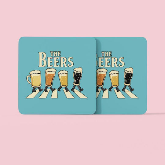 Beers Untersetzer Hölzernes 9x9cm 2 Stück Beers Untersetzer Hölzernes 9x9cm 2 Stück