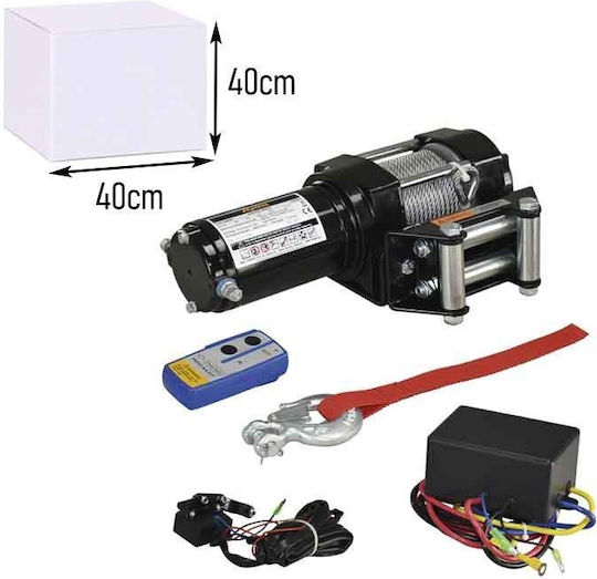 Electric Winch Car Towing System 5000lbs Remote Control 12v Electric Winch