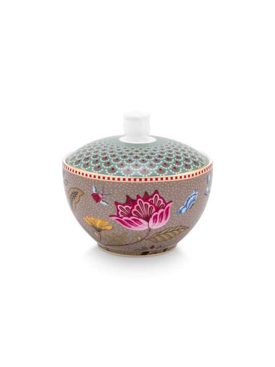 PiP Studio Blooming Tales Sugar Bowl Serving Porcelain Multicolour