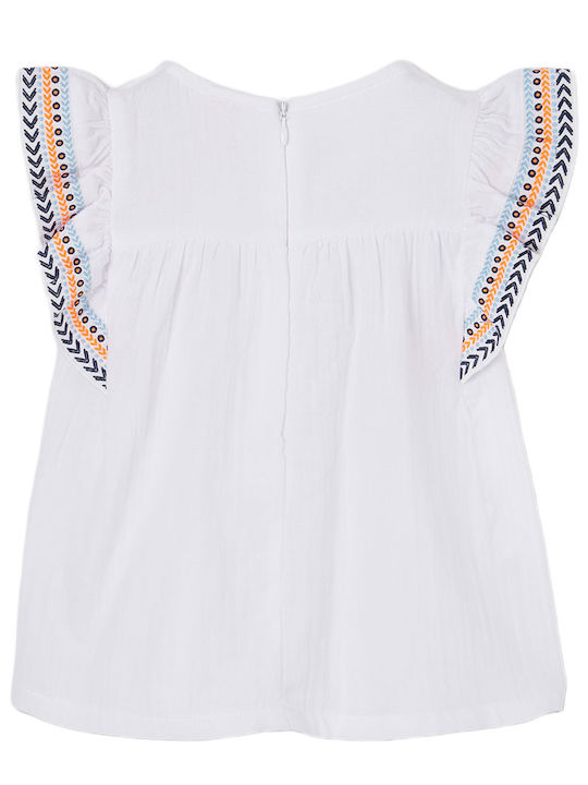 Kids Top Short-sleeved White