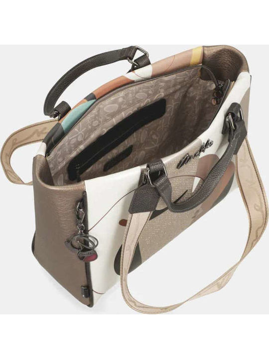 Damen Tote Tasche Beigetönen