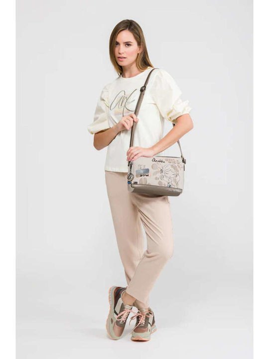 Stoff Damen Schulter Tasche Mehrfarbig