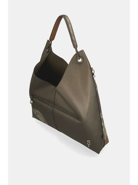 Fabric Women's Tote Handbag Multicolour