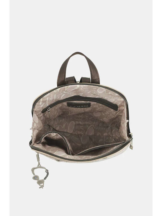 Gestrickte Damen Rucksack Mehrfarbige Handtasche