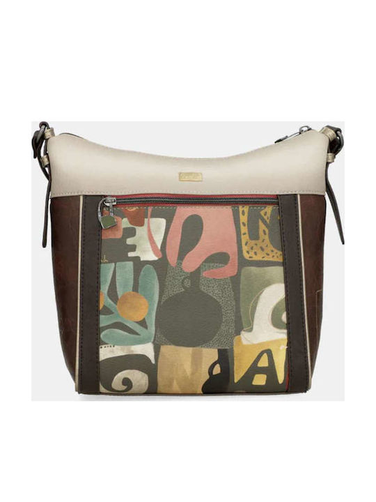 Damen Schultertasche Mehrfarbig