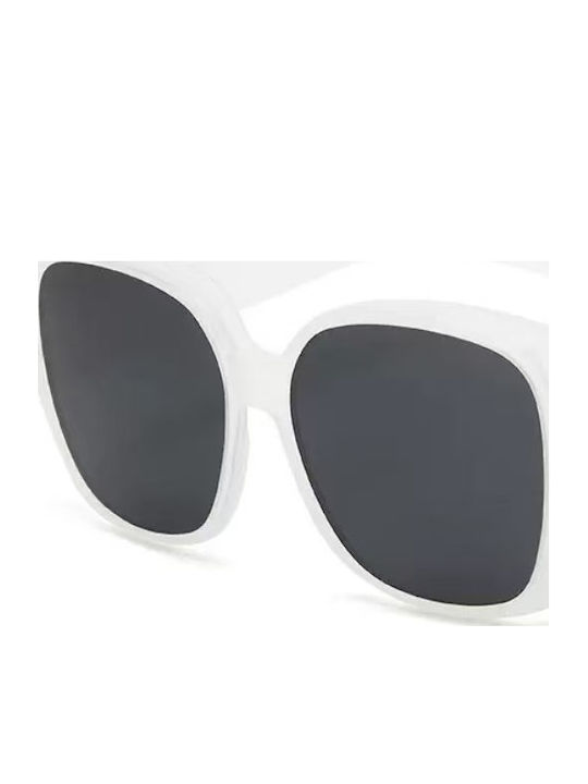 King Unisex Γυαλιά Ηλίου με Λευκό Σκελετό και Γκρι Polarized Φακό SUNKI345-SN044