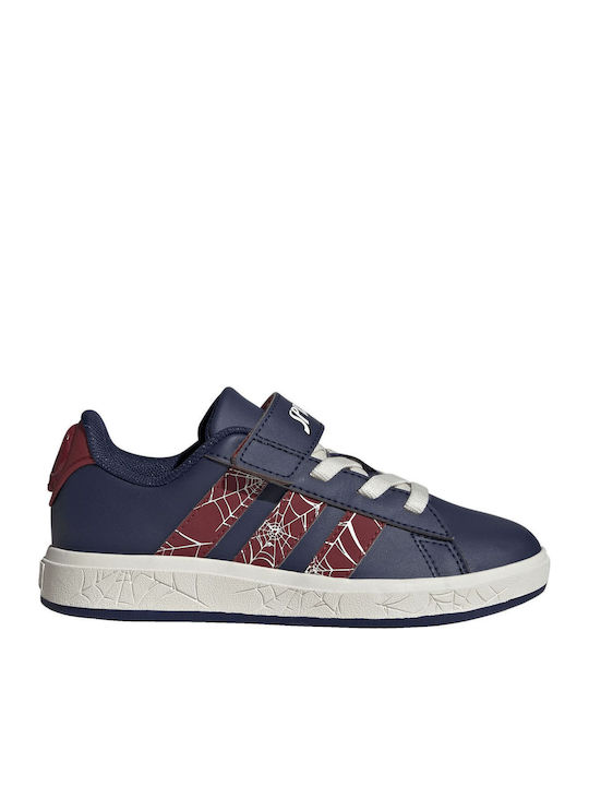 Grand Court Kids Sneakers with Hoop & Loop Closure Blue