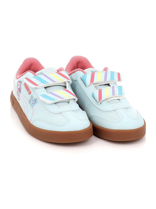 Club Ii Era Kids Sneakers Anatomic with Hoop & Loop Closure Light Blue