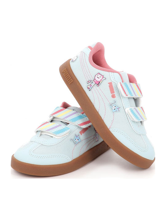 Club Ii Era Kids Sneakers Anatomic with Hoop & Loop Closure Light Blue