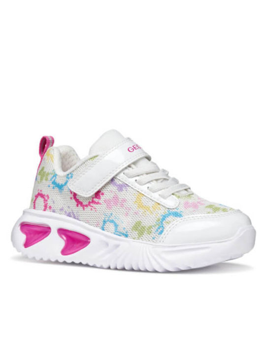 Kids Sneakers Anatomic with Scratch & Lights White