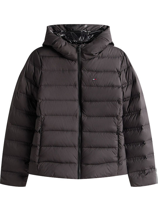 Scurtă Jachetă de femei Puffer Waterproof Black