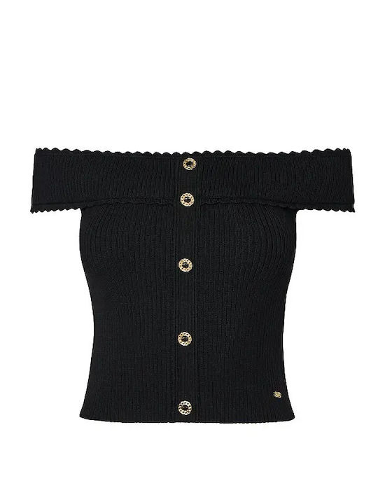 Women's Summer Off-Shoulder Blouse Black