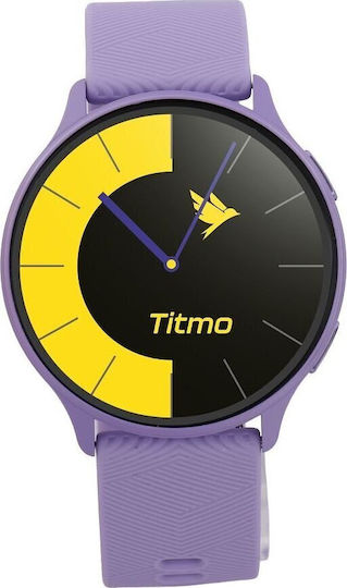 TITMO O-200 Waterproof Smartwatch with Heart Rate Monitor Lavender Purple