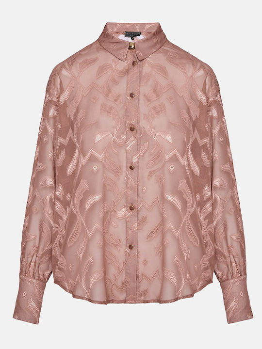 Long Sleeve Women's Shirt Terracotta