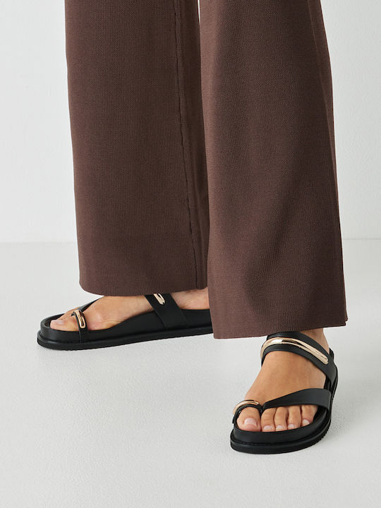 Leather Women's Sandals Black