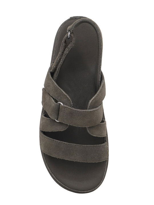 Goldenstar Γυναικεία Σανδάλια Flatforms Γκρι