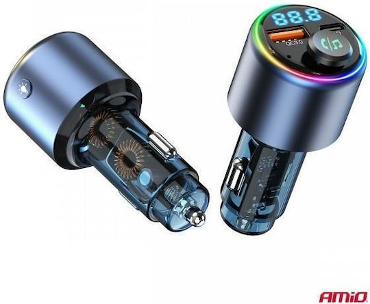 AMiO AMiO Auto FM-Transmitter mit Type-C USB Bluetooth