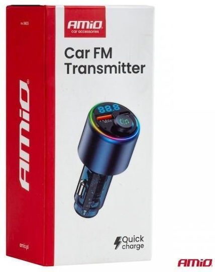 AMiO AMiO Auto FM-Transmitter mit Type-C USB Bluetooth