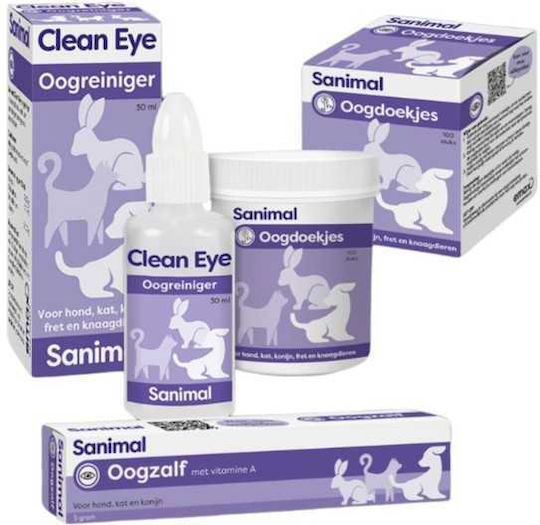 Sanimal Wet Wipes Eye Area Care 100 Pieces