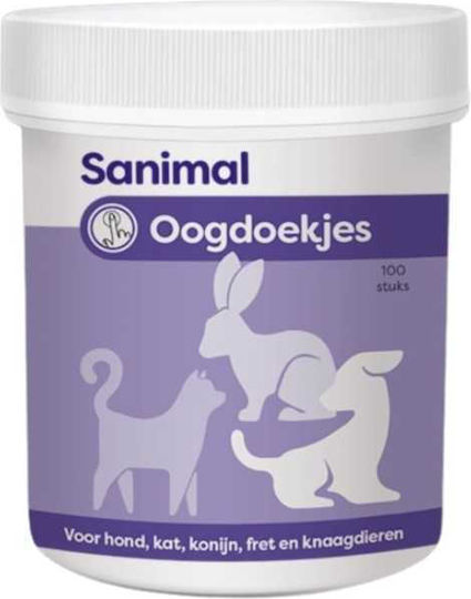 Sanimal Wet Wipes Eye Area Care 100 Pieces