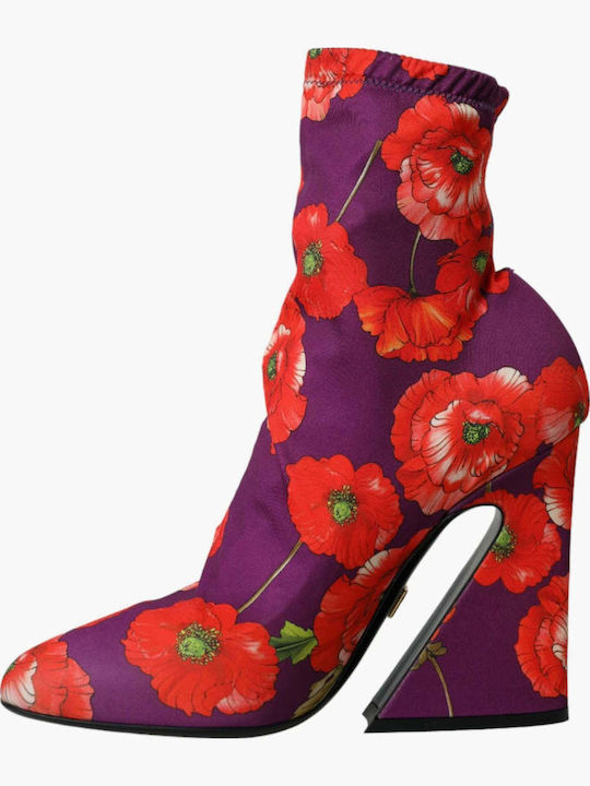 Dolce & Gabbana Ankle Boots Purple