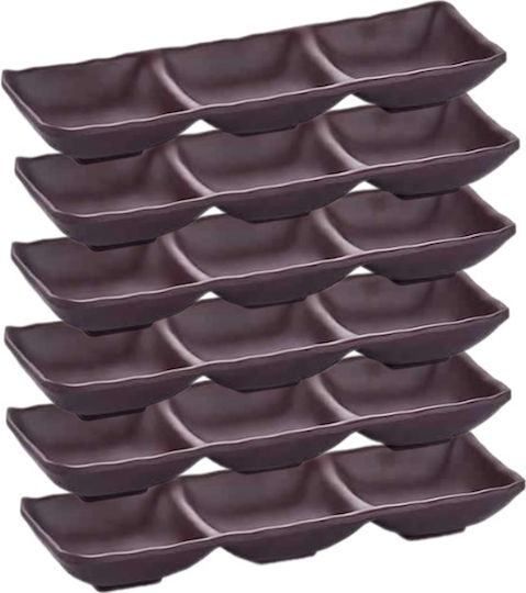 Raki Dreistöckiger Dessert Turm Ständer & Tabletts aus Schwarz Porzellan P26,5xL26,5xH26,5cm