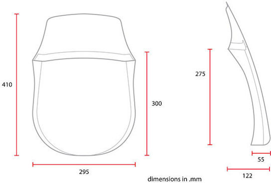 C-racer Μάσκα Μοτοσυκλέτας Flat Track Scrambler Universal Racing Fairing Mask No2