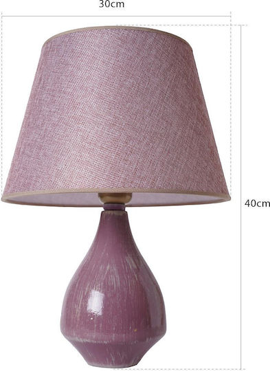 Lămpi De Masă Ceramice Decorative Violet Roz 30x40cm