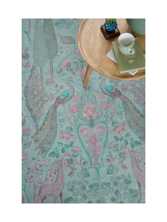 PiP Studio Pavoni Килим Правоъгълен Зелен 230x155cm