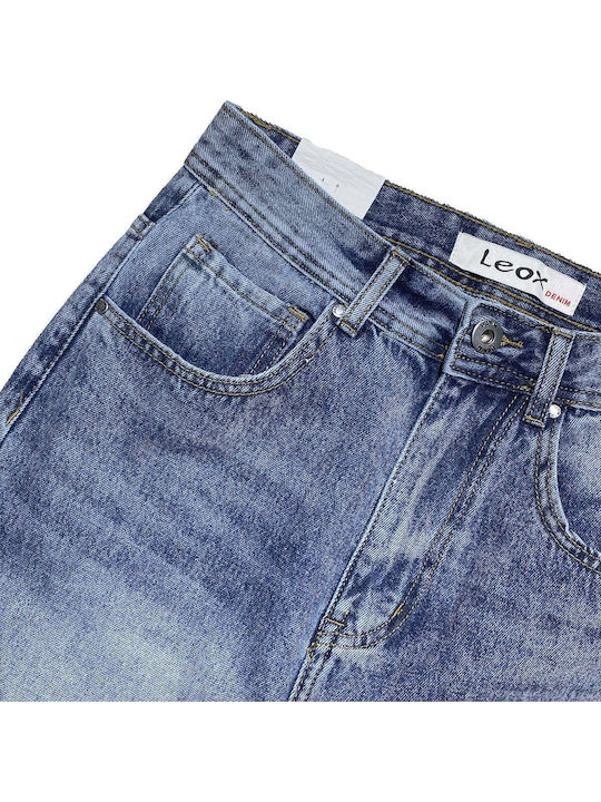 Men's Jeans Pants with Relaxed Straight Fit Blue