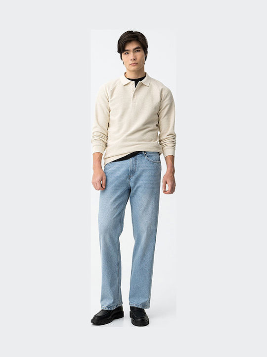 Men's Jeans Pants with Loose Fit Sky Blue