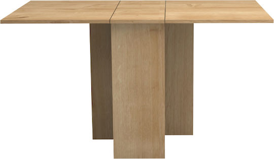 Pepe Extendable Collapsible Wooden Natural Beech Dining Room Table 28(+56)x77x75cm
