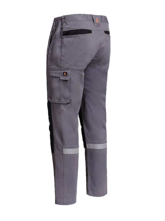 Stenso Melbourne Stretch Arbeitshosen Grau