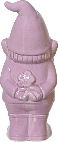 Ceramic Dwarf 25cm 10x9.5x25cm Purple Kaeming