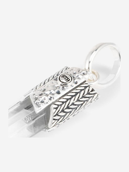 Buddha to Buddha Charm with Stones with Stones in Silver