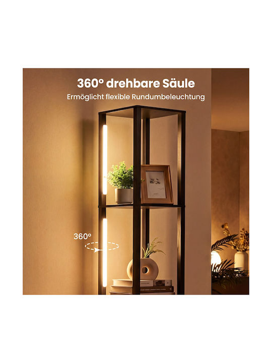 Costway LED Floor Lamp H169xL43.5cm Black